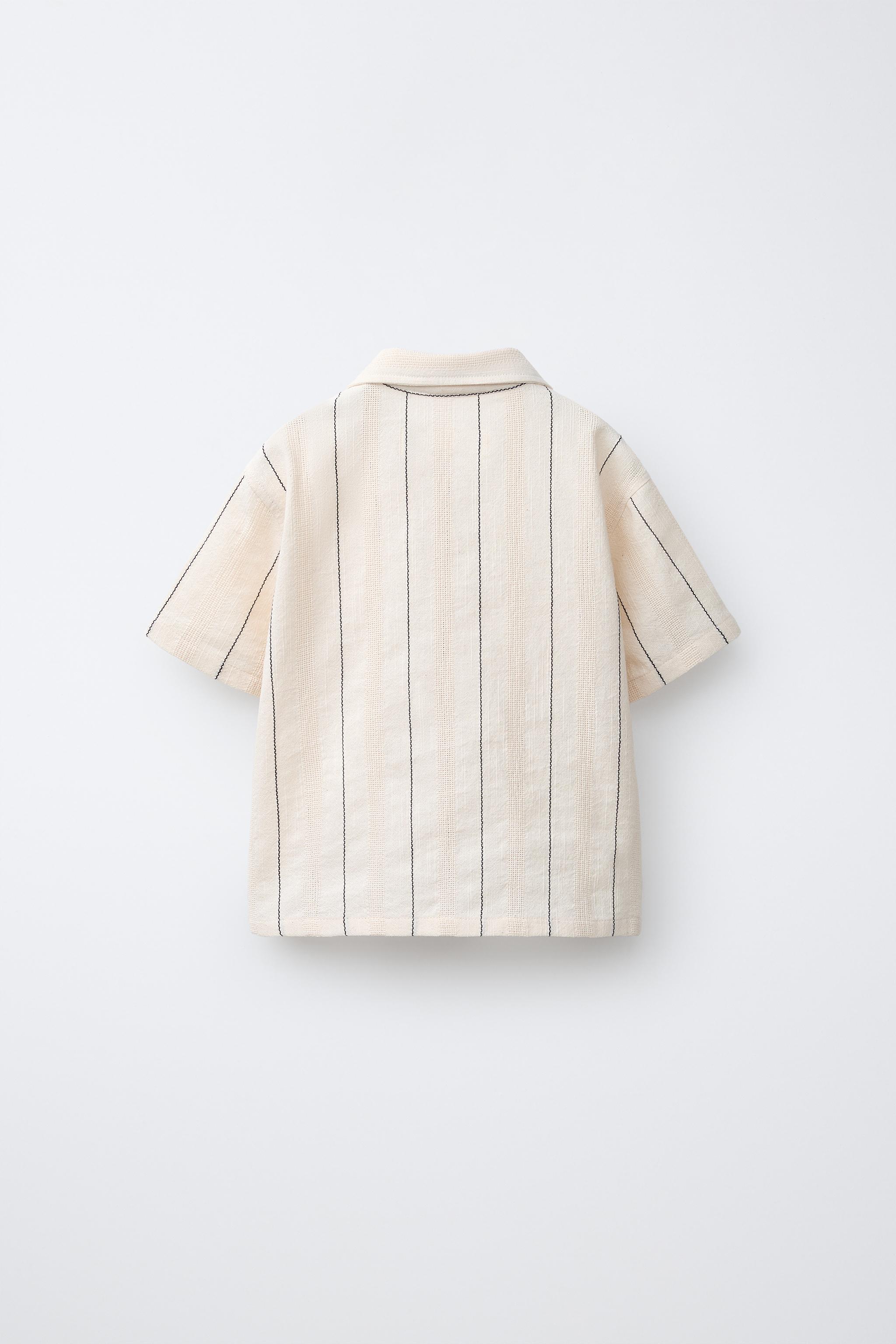 STRIPED TEXTURED SHIRT